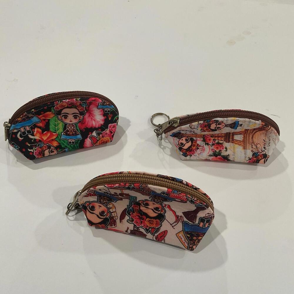 Frida Kahlo Coin Bag Set of 3